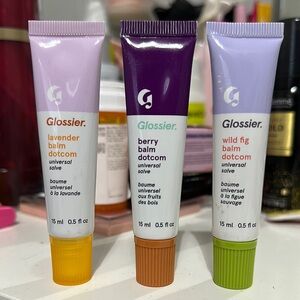 Glossier Balm Dotcom Trio - Lavender, Berry, Wild Fig